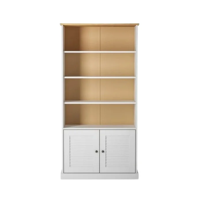 Estantería - 2 Puertas - Línea Oslo - Blanco en Blanco - Bibliotecas, Uruguay | Ecowood, vista 4