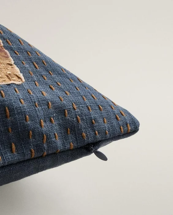 FUNDA DE COJÍN BORDADO en Multicolor - Textiles, Uruguay | Zara Home, vista 4