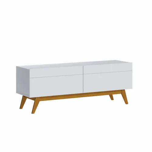 Rack para TV 1.4 - Línea Nevada - Blanco en Blanco - Muebles para TV, Uruguay | Ecowood