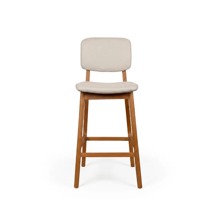 Taburete Classic - Tela Rústica - Lino Extra en Beige - Butacas, banquetas y puffs, Uruguay | NYR, vista 2