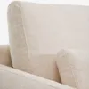 Sofá Veliro 3 plazas de chenilla beige y patas de acero con acabado negro 240 cm FSC Mix Credit en Beige - Sillones y sofás, Uruguay | Kavehome, vista 6 de 10