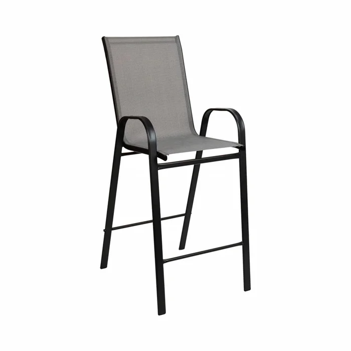 Banqueta textilina de Jardín - Gris en Gris - Muebles para el exterior, Uruguay | Rústico Hogar, vista 2