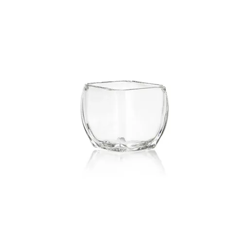 VOTIVE CUADRADO 466ML CRISA. H9.6X10.6X10.6CM en Transparente - Jarrones, Uruguay | Decohogar