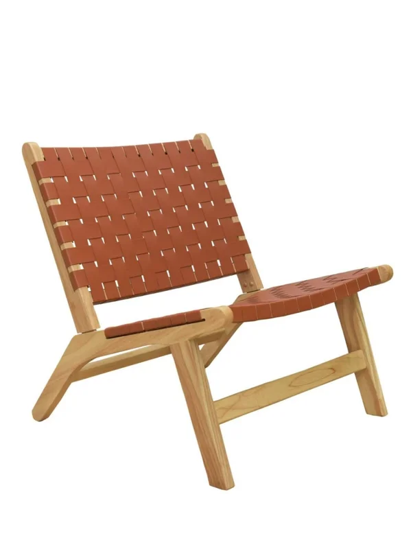 Butaca de Cuerina con Tapizado Trenzado - Butacas, banquetas y puffs, Uruguay | Muebles Express, vista 3
