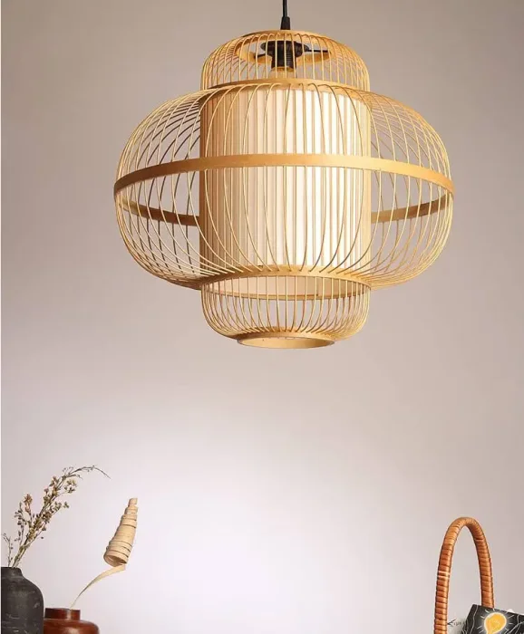 LÁMPARA TECHO SAMUI en Madera natural - Lámparas colgantes, Uruguay | HomeTouch, vista 2