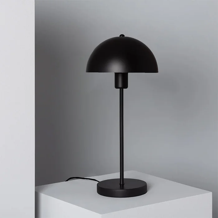 Luminaria De Mesa Mushroom Negro en Negro - Lámparas de mesa, Uruguay | Serlux, vista 3