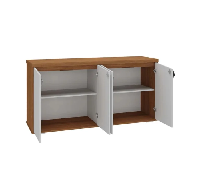 Ropero Bajo 4 Puertas Ymir Blanco/castaño - Roperos y placares, Uruguay | Albanés, vista 2
