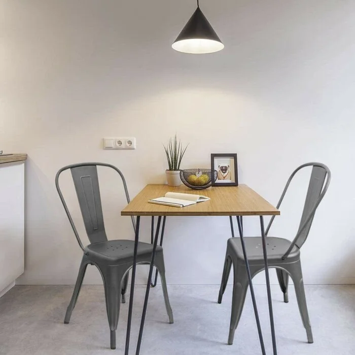 SILLA TOLIX GRIS METAL COMEDOR en Gris - Sillas, Uruguay | Decohogar, vista 2
