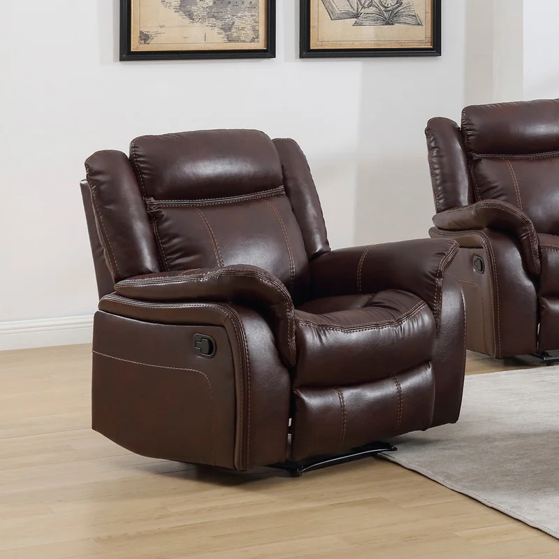 Sillón recliner Kingdom - 1 cuerpo en Marrón - Sillones y sofás, Uruguay | Ecowood, vista 8