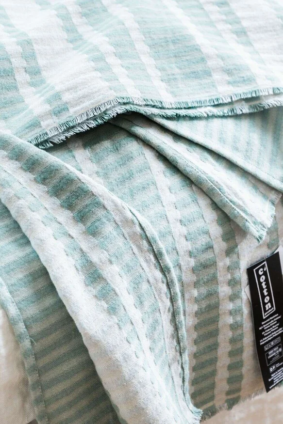 MANTA AUSTRIACA RIVA - VERDE - 2.00 X 1.40 MTS en Verde - Textiles, Uruguay | La Iberica, vista 2