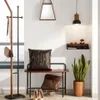 Perchero Magali acero negro y contrachapado de roble 172 cm en Negro - Percheros y colgadores, Uruguay | Kavehome, vista 2 de 7