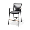 Silla de Bar - Portals - Negro en Negro - Muebles para el exterior, Uruguay | Rústico Hogar, vista 1 de 5