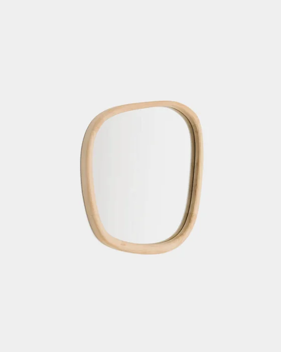 Espejo Alura de madera de teca FSC 100% 45,5 x 47 cm en Madera natural - Espejos, Uruguay | Kavehome