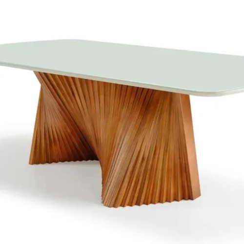Mesa MALVA 2.20m Off White en Mesa MALVA 2.20m Off White - Mesas de comedor, Uruguay | Finkel