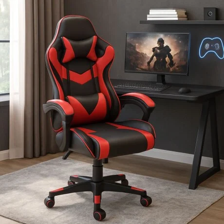 Silla Gamer Linkage en Negro - Sillas de escritorio, Uruguay | La Cueva Muebles, vista 11