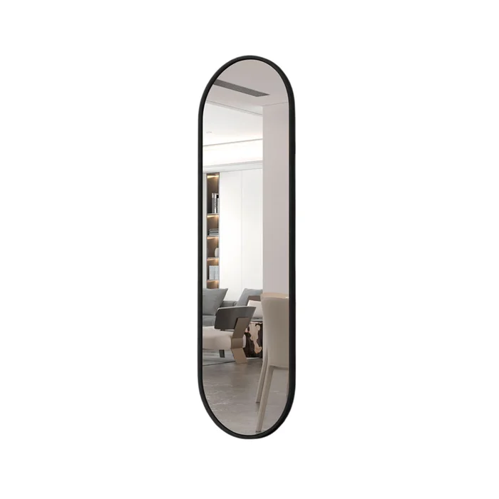 Espejo Decorativo Ovalado Living Castaño Alamada en Marrón - Sillones y sofás, Uruguay | Soy Hogar