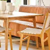 SILLON DE COMEDOR FERRARO - CUERO ITALIANO CARAMELO - 1.53 MTS en Marrón - Sillones y sofás, Uruguay | La Iberica, vista 5 de 17