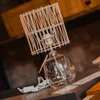 Lampara de mesa - Vidrio Ocean en Madera natural - Lámparas de mesa, Uruguay | Rústico Hogar, vista 2 de 4