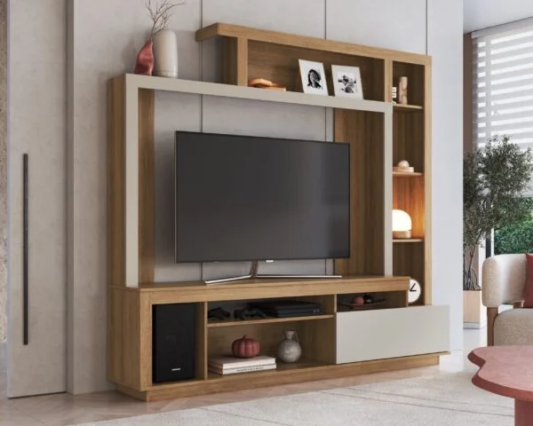 Modular Bogotá en Madera natural - Muebles para TV, Uruguay | Palermo Casa Deco