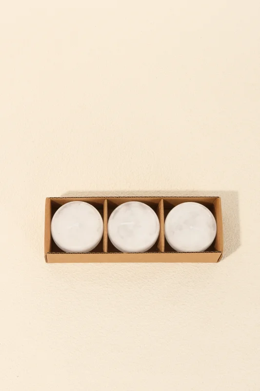 Vela Flotante, 3un. - Blanco en Blanco - Velas y Portavelas, Uruguay | Indian, vista 4