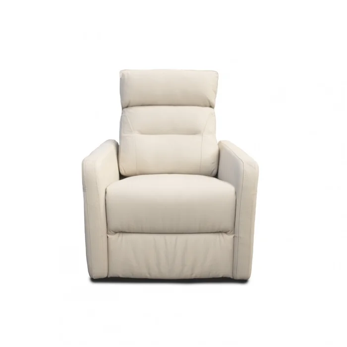 Butaca Reclinable - Eléctrica 100% de cuero - Virgina - Beige - Butacas, banquetas y puffs, Uruguay | Rústico Hogar