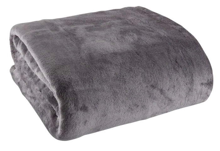 Manta GULSKOLM fleece 220x240 gris en Gris - Textiles, Uruguay | JYSK