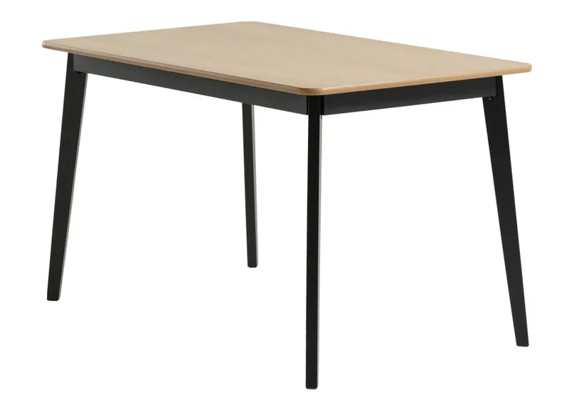 Mesa de comedor JEGIND 80x130 roble/negro en Roble/negro - Mesas de comedor, Uruguay | JYSK