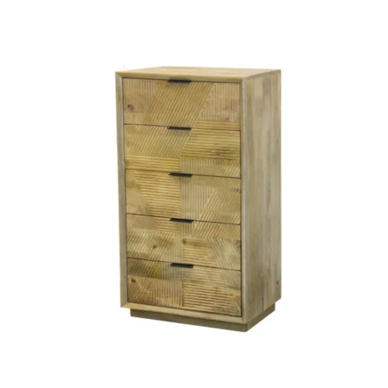 A152B Cómoda 60x42x110 en Madera natural - Cómodas, Uruguay | Victoriana