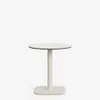 Mesa redonda de exterior Dina blanco con pie de metal con acabado pintado blanco Ø 68x70cm en Blanco - Mesas de comedor, Uruguay | Kavehome, vista 1 de 5