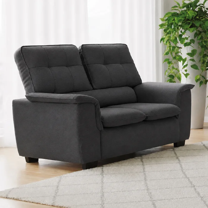 Sillon Sofa Living 2 Cuerpos Tapizado En Tela Alta Calidad en Gris - Muebles, Uruguay | Soy Hogar, vista 2