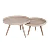 Set Mesas Ratonas Madera Natural-beige Mango Natural en Madera natural - Mesas de living, Uruguay | Divino, vista 3 de 3