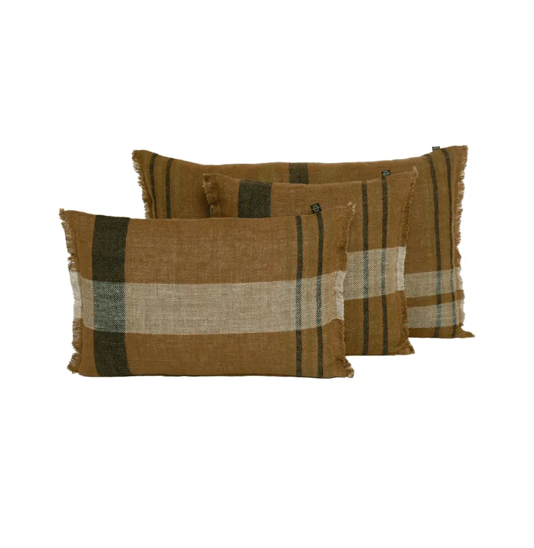 HARM ALMOHADON AALBORG LINO en Amarillo - Textiles, Uruguay | Masinfinito Casa