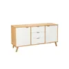 Aparador 2 Puertas 3 Cajones Blanco - Línea Berlín en Gris - Muebles para TV, Uruguay | Ecowood, vista 2 de 3