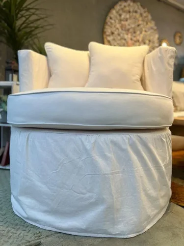 Butaca Ozark Genova 1 Cuerpo Tela Diseño Moderno A Elección A Eleccion en Blanco - Sillones y sofás, Uruguay | Ozark Home, vista 5