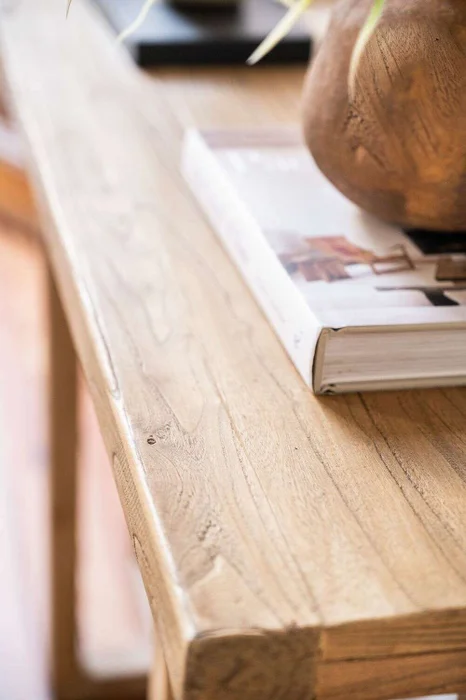 MESA DE ARRIMO / CONSOLA GEO - OLMO - 1.20 MTS en Madera natural - Bibliotecas, Uruguay | La Iberica, vista 8