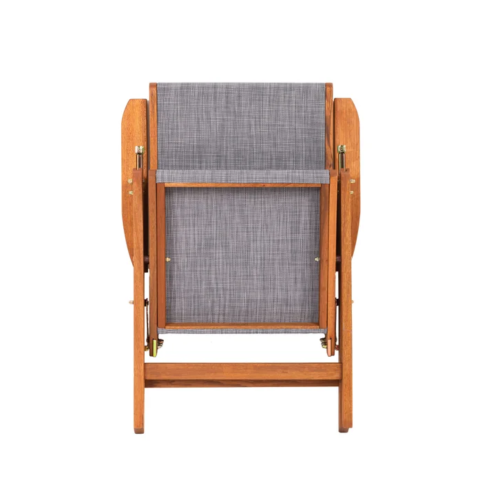 Silla Reclinable Madera Gris Playacar en Gris - Muebles para el exterior, Uruguay | Divino, vista 5