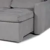 Sofá Santiago (Rebatible) - Tela Microfibra - 2 cuerpos - TC1009 (Plata) en Gris - Sillones y sofás, Uruguay | NYR, vista 5 de 7