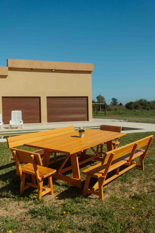 Juego de comedor exterior — Serra Amoblamientos en Madera natural - Muebles para el exterior, Uruguay | Serra Amoblamientos, vista 3