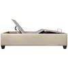 Cama Articulada 1 1/2 Plaza Mdf-y-tela Natural-beige Ajustable Veneza en Beige - Dormitorio, Uruguay | Divino, vista 3 de 5