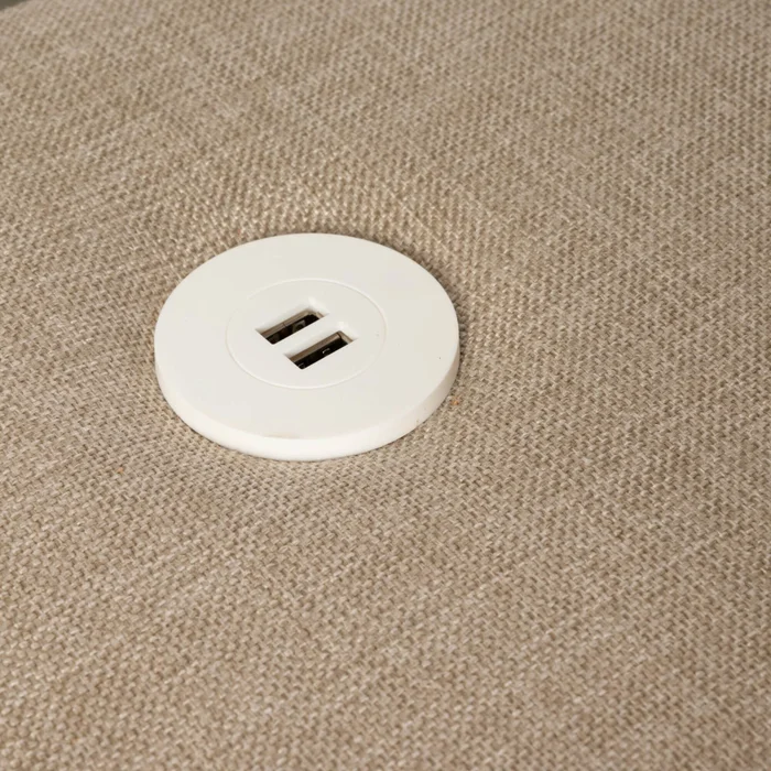 Sofa Retractil 3 Cuerpos Tela Natural-beige Atlanta Beige en Beige - Sillones y sofás, Uruguay | Divino, vista 9