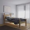 Cama 1 Plaza Madera Maciza Linea Mexicana - Natural en Madera natural - Dormitorio, Uruguay | Rústico Hogar, vista 2 de 3