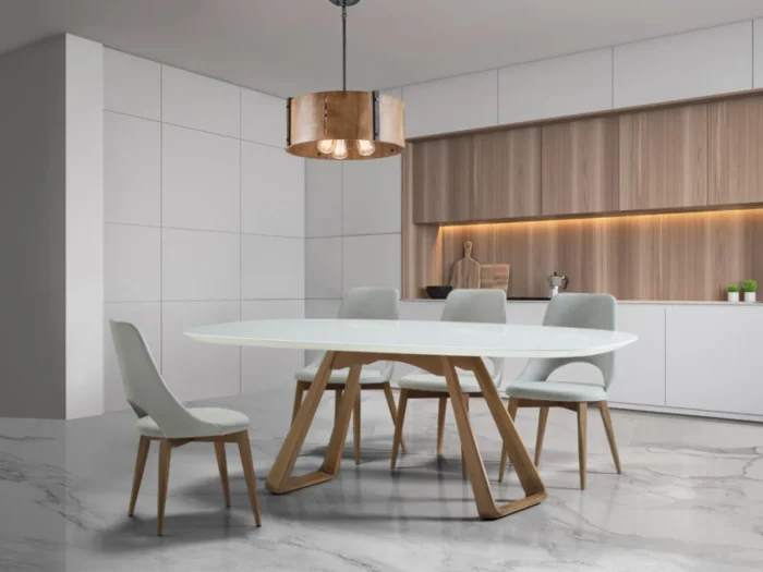 Mesa Zoe en Madera natural - Mesas de comedor, Uruguay | Arquetipo, vista 4