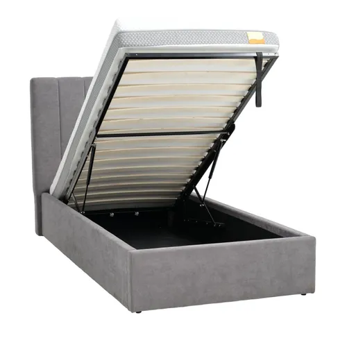 Estructura cama HASLEV 90x200 gris osc en Gris - Dormitorio, Uruguay | JYSK