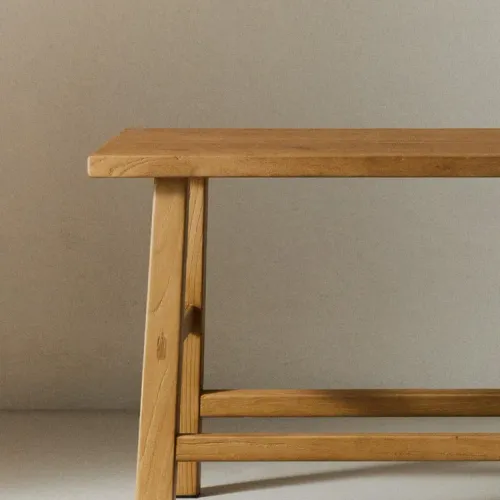 BANCO DE MADERA OLMO - Butacas, banquetas y puffs, Uruguay | Zara Home