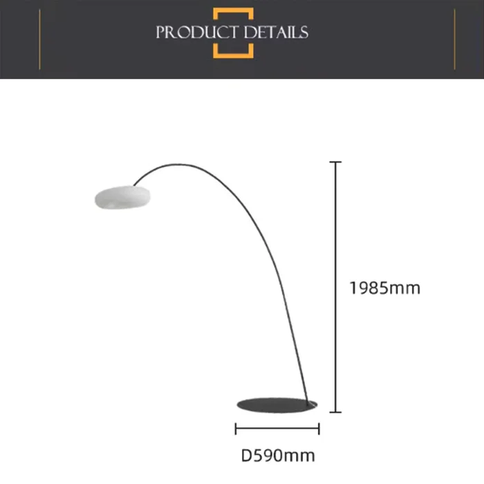 Lampara de pie Bastien en Negro - Lámparas de mesa, Uruguay | Decotech, vista 5