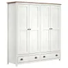 Ropero 4 puertas Linea Topazio en Blanco - Roperos y placares, Uruguay | La Cueva Muebles, vista 1 de 4