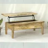 M-73 Mesa ratona elevable 120x65x45 en Madera natural - Mesas de living, Uruguay | Victoriana, vista 2 de 3