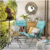 JUEGO DE PATIO SAO PAULO PLEGABLE 3P AQUA en Celeste - Muebles para el exterior, Uruguay | Alfa Ventas, vista 6 de 6