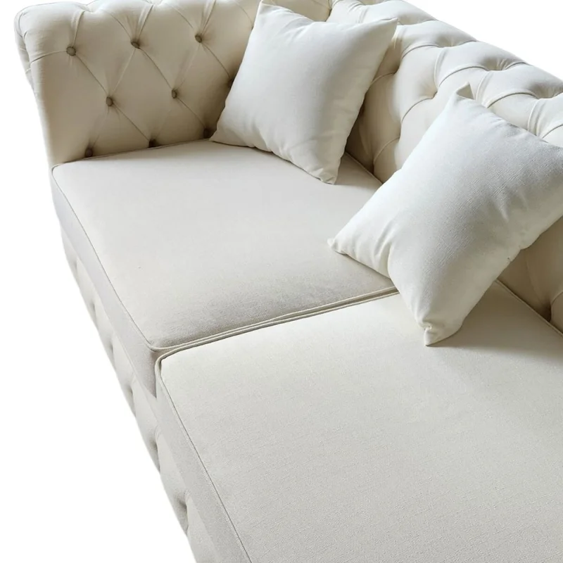 Sillon 3 cuerpos Chester en Blanco - Sillones y sofás, Uruguay | La Cueva Muebles, vista 8