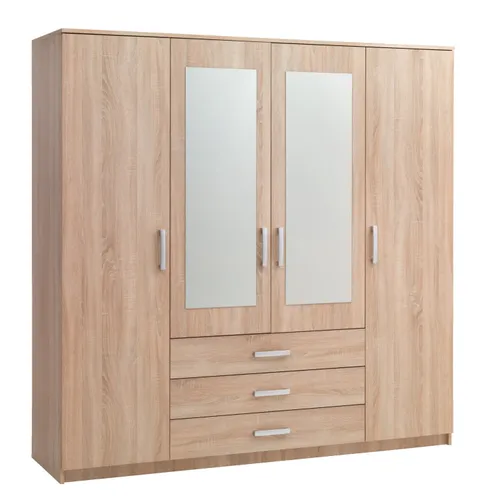 Armario VELLERUP 200x200 combi roble en Madera natural - Roperos y placares, Uruguay | JYSK